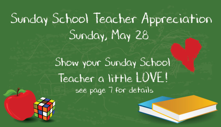 Sunday School Teacher Appreciation – Countryside Community Church